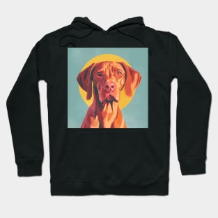 Vizsla in 70's Hoodie